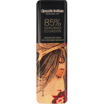 Chocolatina Amatller Ecuador 85% Cacao 18 Gr