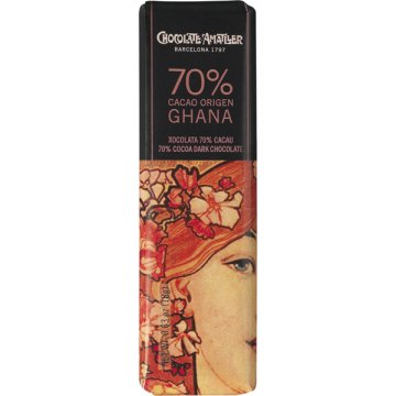 Chocolatina Amatller Ghana 70% Cacao 18 Gr
