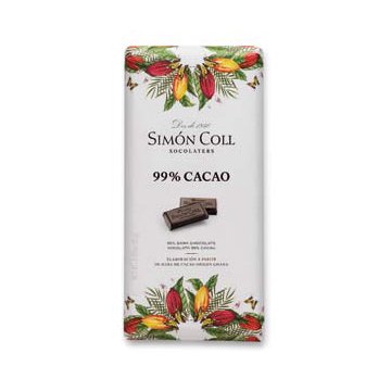 Chocolate Simón Coll 99% Cacao 85 Gr