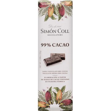 Chocolatina Simón Coll Barco 99% Cacao 25 Gr