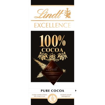 Chocolate Lindt Excellent 100% Cacao 50 Gr