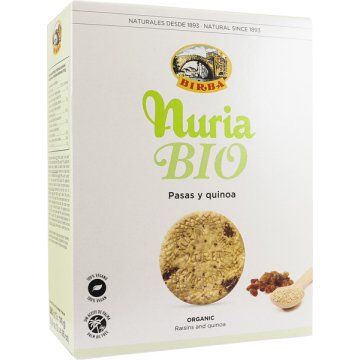 Galletas Birba Nuria Bio Quinoa Pasas 280 Gr 2x140gr