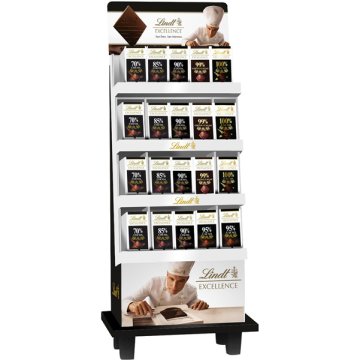 Chocolate Lindt Excellence % Cacao Tableta Expositor 468 U