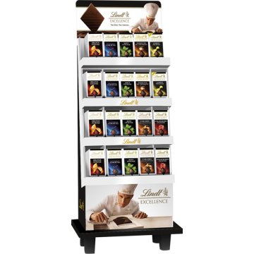 Chocolate Lindt Excellence 7 Sabores Tableta Expositor 480 U