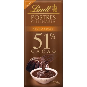 Chocolate Lindt Postres 51% Cacao Tableta 2.3 Kg