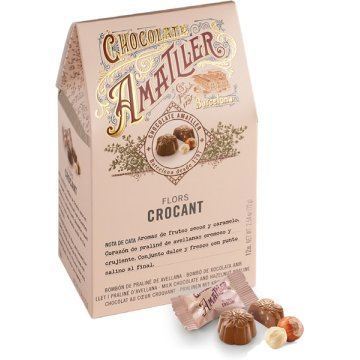 Flores De Chocolate Amatller Crocant Caja 72 Gr
