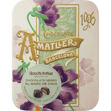 Flores De Chocolate Amatller Marc De Cava Lata 72 Gr Display 5 U