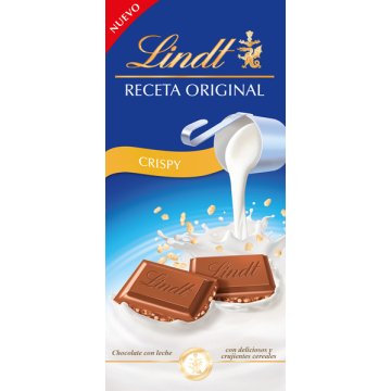 Chocolate Lindt Original Con Leche Crispy Tableta 125 Gr