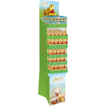Expositor Chocolate Lindt Pascua Mixto Gold Bunny