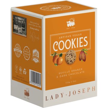 Galletas Lady Joseph Cookies Naranja Y Chocolate Negro 130 Gr