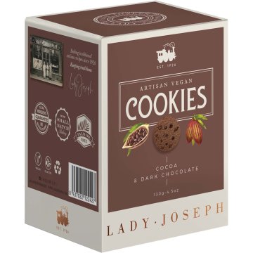 Galletas Lady Joseph Cookies Cacao Y Chocolate Negro 130 Gr