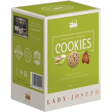 Galetes Lady Joseph Cookies Festuc I Xocolata Negra 130 Gr