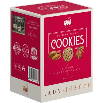 Galletas Lady Joseph Cookies Almendra Y Chocolate Negro 130 Gr