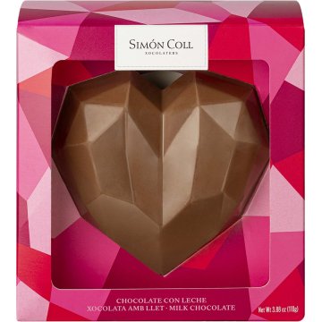 Figura De Xocolata Simón Coll Cor 3d Xocolata Amb Llet 110 Gr
