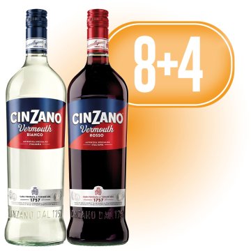 PER 8 AMPOLLES DE CINZANO ROSSO O BLANC, REGAL DE 4 AMPOLLES MÉS.