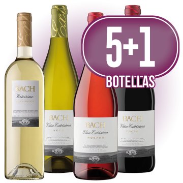 5 BOTELLA VINOS BACH A ESCOGER + REGALO 1 BOTELLA VINOS BACH A ESCOGER