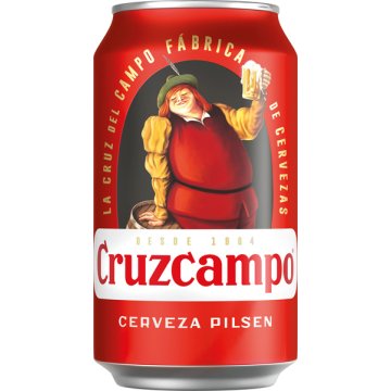 Cerveza Cruzcampo Lata 33 Cl Bandeja