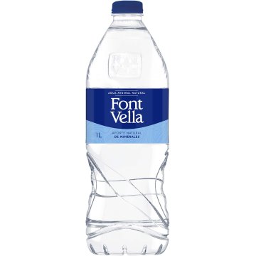 Agua Font Vella Pet 1 Lt Cartón