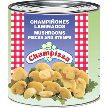 Champiñon Champizza Laminado Lata 3 Kg