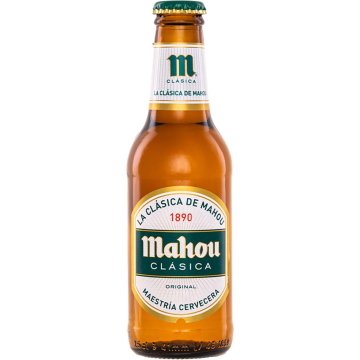 Cerveza Mahou Clásica Vidrio 1/5 Retornable