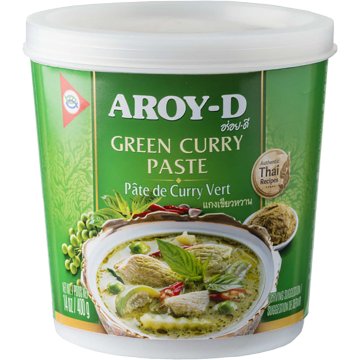Curry Verd Aroy-d Pasta Pot Plastic 400 Gr