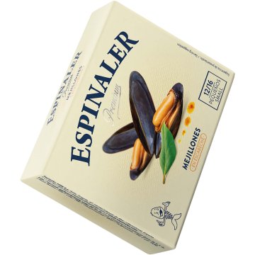 Mejillones Espinaler Premium En Escabeche 12/16 Lata Rr 125 Gr