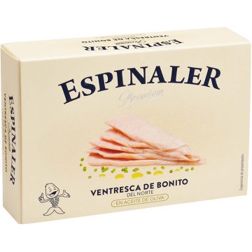 Ventresca De Bonito Espinaler Premium En Aceite De Oliva Lata Ol 120 Gr