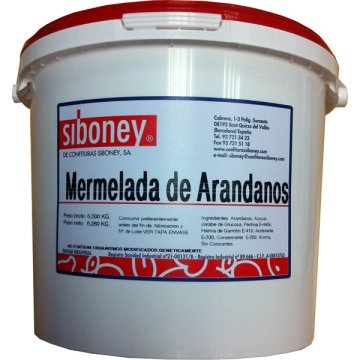 Mermelada Siboney Arándano Cubo 6.5 Kg