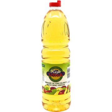 Vinagre De Vino Blanco Riojavina Botella Pet 1 Lt