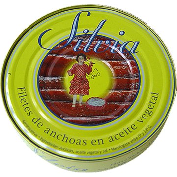 Anchoas Sílvia Aceite Vegetal Lata Ro 550 Gr