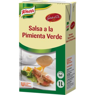 Salsa Garde D'or Pimienta Verde Brik 1 Lt
