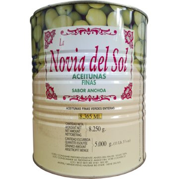 Aceitunas Novia Del Sol Manzanilla Perdigon Lata 10 Kg