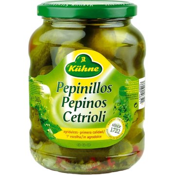 Pepinillos Khune Vidrio 330 Gr