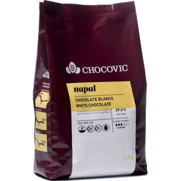 Cobertura Chocovic Nepal 29.6% Blanc 1.5 Kg