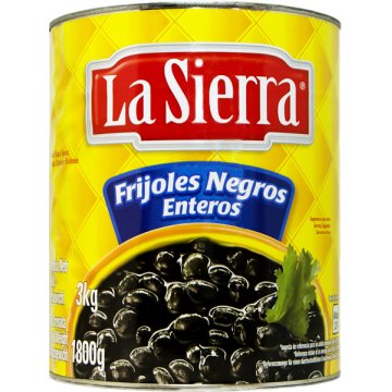 Frijoles La Sierra Negros Lata 3 Kg