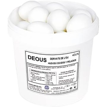 Huevos Deous Cocidos Y Pelados Cubo 40 U