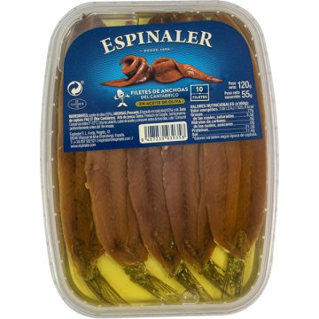 Anchoas Espinaler Aceite De Oliva 10 U