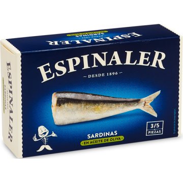 Sardinas Espinaler Aceite De Oliva 3/5 Lata Rr 125 Gr