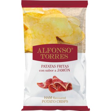 Patatas Fritas Alfonso Torres Jamón 0º Bolsa 120 Gr