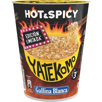 Fideus Orientals Yatekomo Hot & Spicy Cup 60 Gr