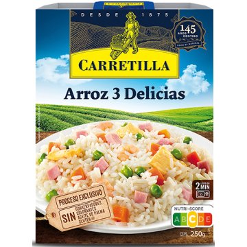 Arroz 3 Delicias Carretilla Bandeja 250 Gr