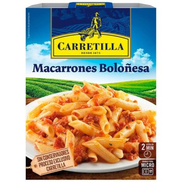 Macarrones Carretilla Boloñesa Bandeja 325 Gr