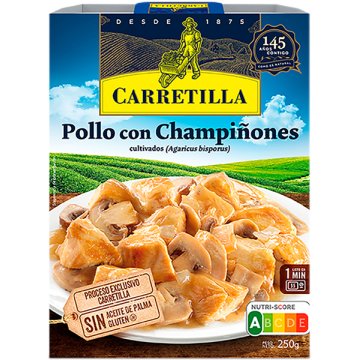Pollo Carretilla Con Champiñones Bandeja 250 Gr