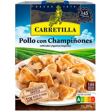 Pollastre Carretilla Amb Championes Safata 250 Gr