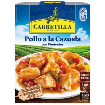 Pollastre Carretilla A La Cassola Amb Pebrots Safata 250 Gr