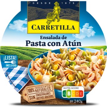 Ensalada De Pasta Carretilla Con Atún Bandeja 240 Gr