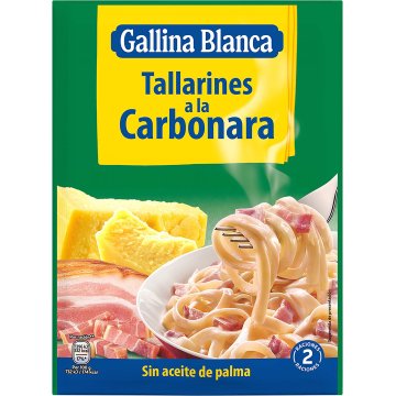 Tallarines Gallina Blanca A La Carbonara Deshidratado Sobre 143 Gr 2 Raciones Nueva Receta Con Más Bacon