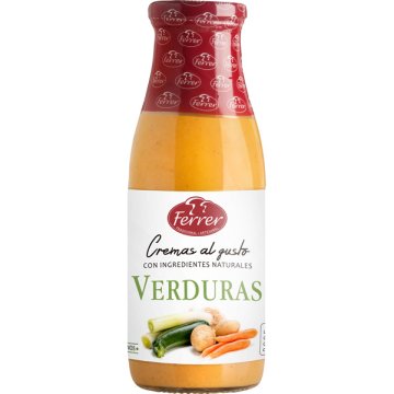 Crema Ferrer Verduras Botella Vidrio 485 Ml