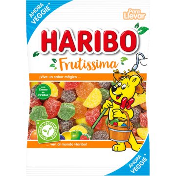 Caramelos De Goma Haribo Frutissima Veggie Bolsa 100 Gr