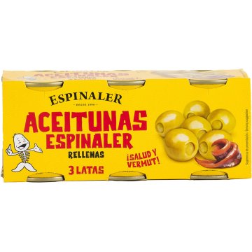 Aceitunas Espinaler Rellena Anchoa Lata 50 Gr Sr